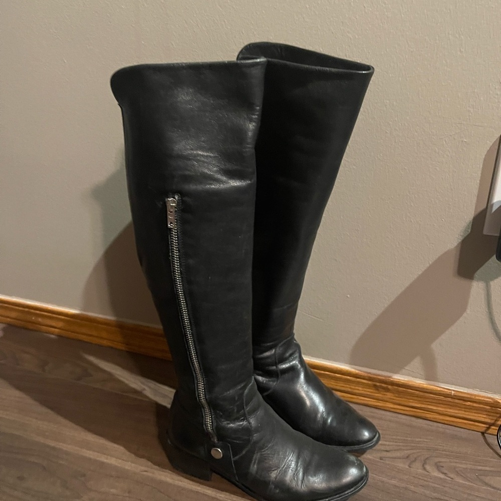 Knee high riding boots